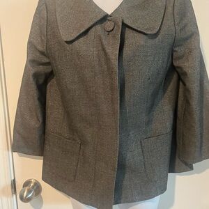 Sag Harbor Sparkle Charcoal Wool-Blend Blazer
